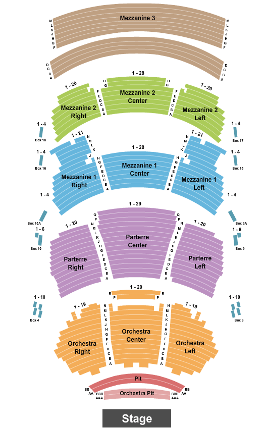 Dolby Theatre Annie Seating Chart